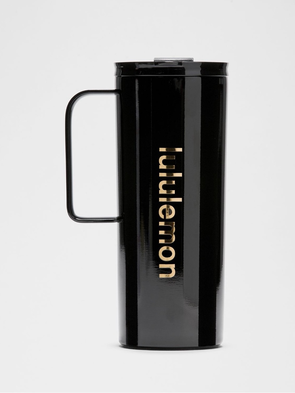 Lululemon Black & Gold Insulated Travel Mug 20oz